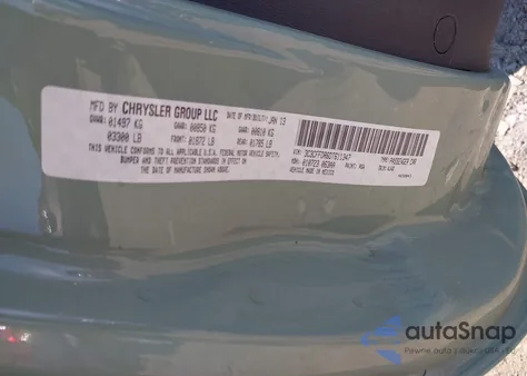 2013 Fiat 500C Pop z USA, uszkodzony, nr VIN 3C3CFFDR6DT611347